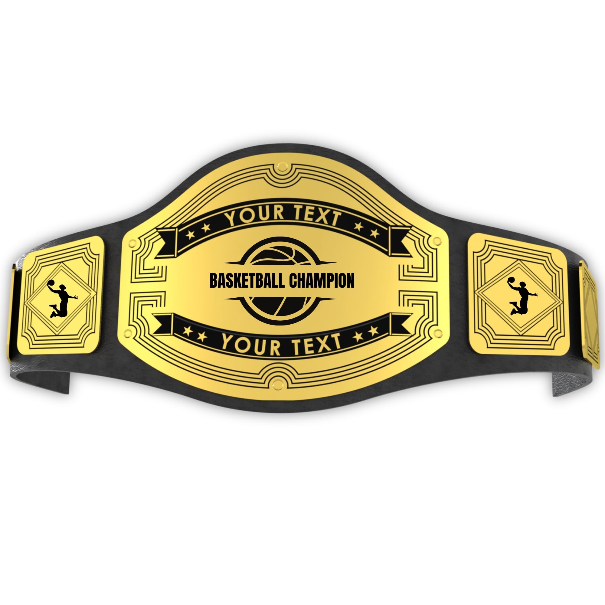 HANDSY Customized Basketball Championship Belt - Ultimate Basketball Trophies and Awards - Perfect for Basketball Champions and Tournament Prizes (4mm Zinc)