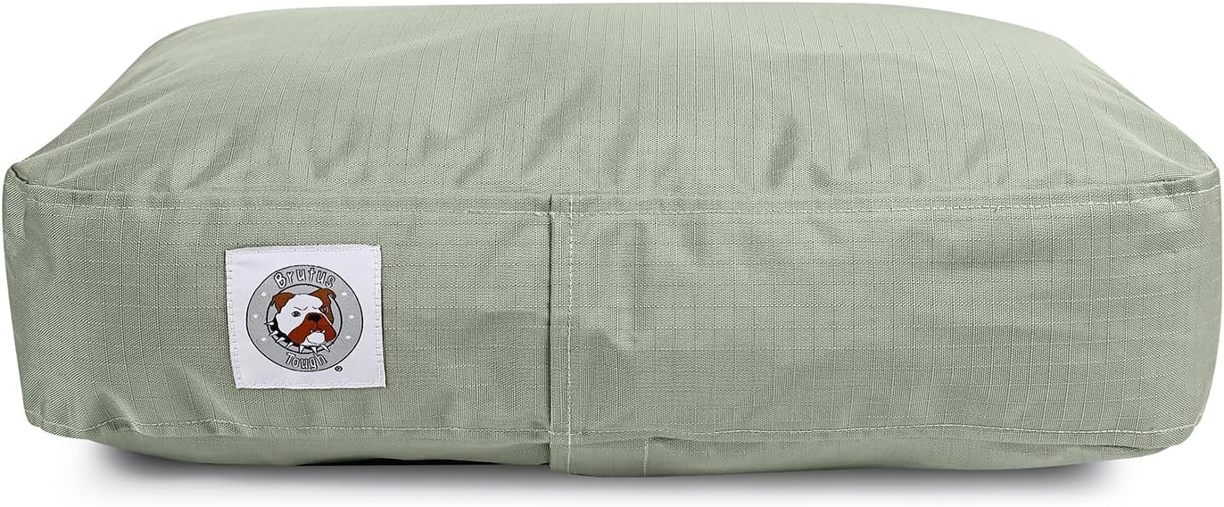 Brutus Tuff Pet Napper, Chew Resistant Dog Bed (Green, Small)