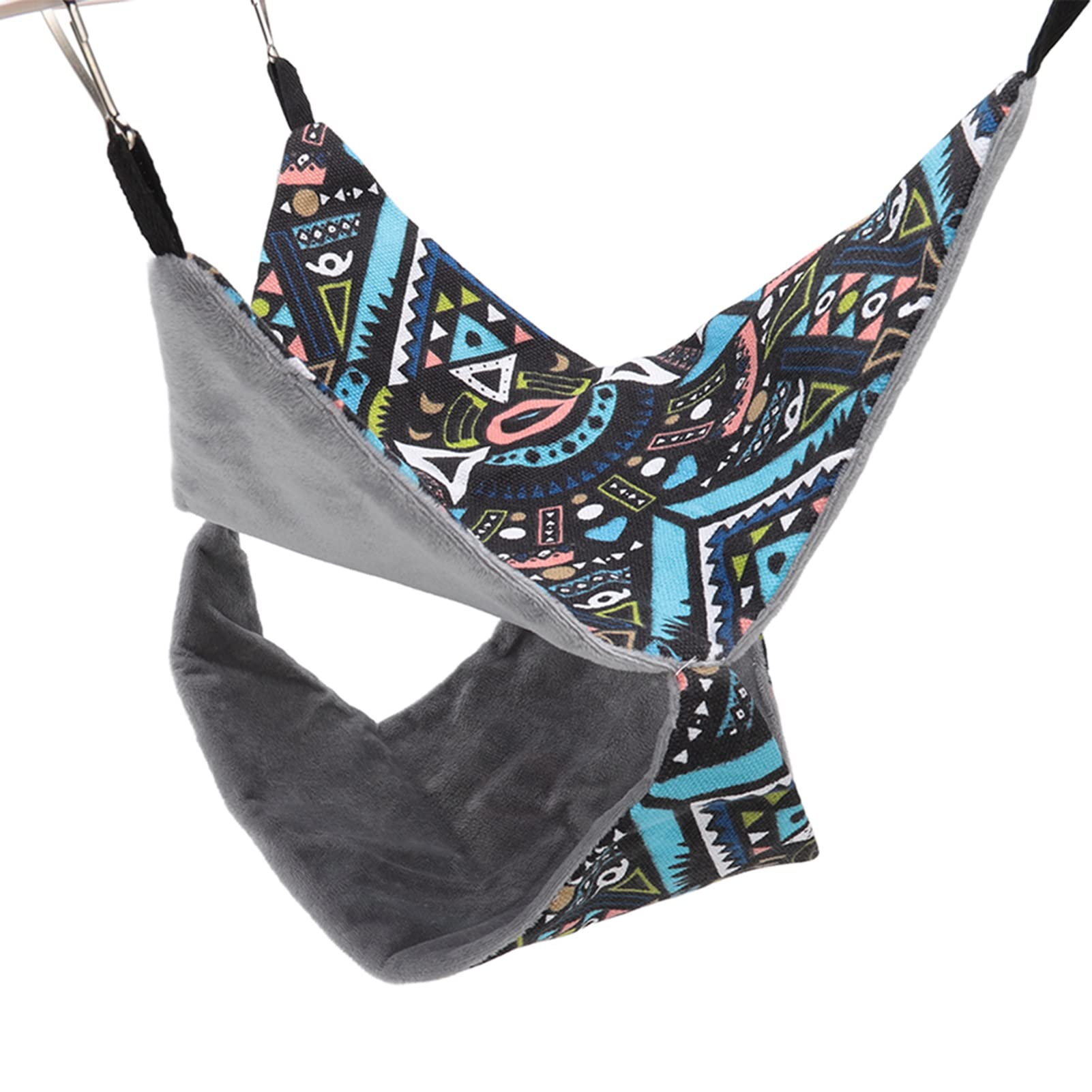 Double Layer Hamster Hammock,Pet Cage Hammock with Rings Small Animal Guinea Pig Rat Hanging Warm Hammock for Rat Sugar Glider Squirrel Chinchilla