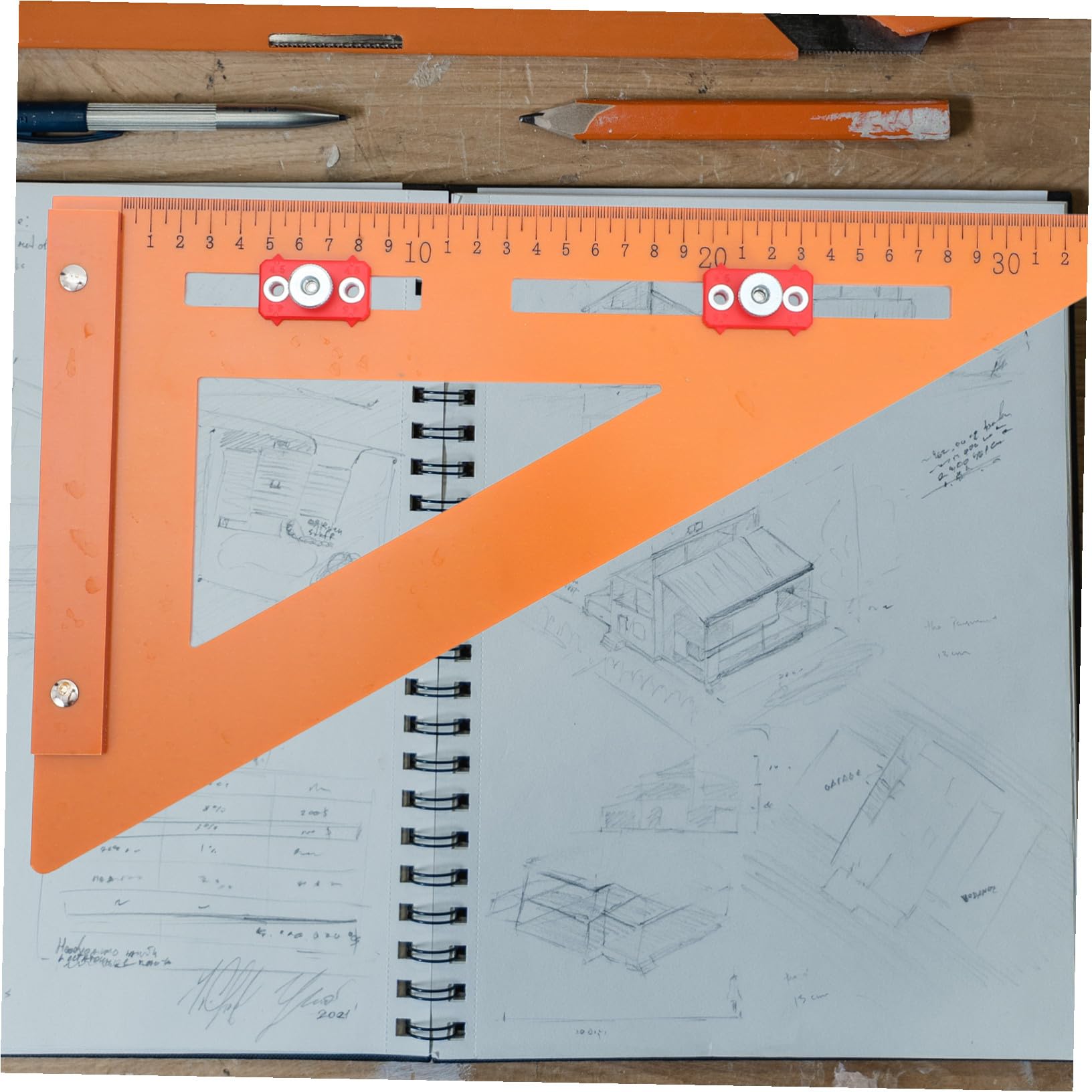 Regla Triangular de Posicionamiento de Madera de Baquelita, Herramienta de Medición Precisa para Carpintería, Escuadra de Ángulo Recto 220x380 Mm, para Trabajo en Taller,