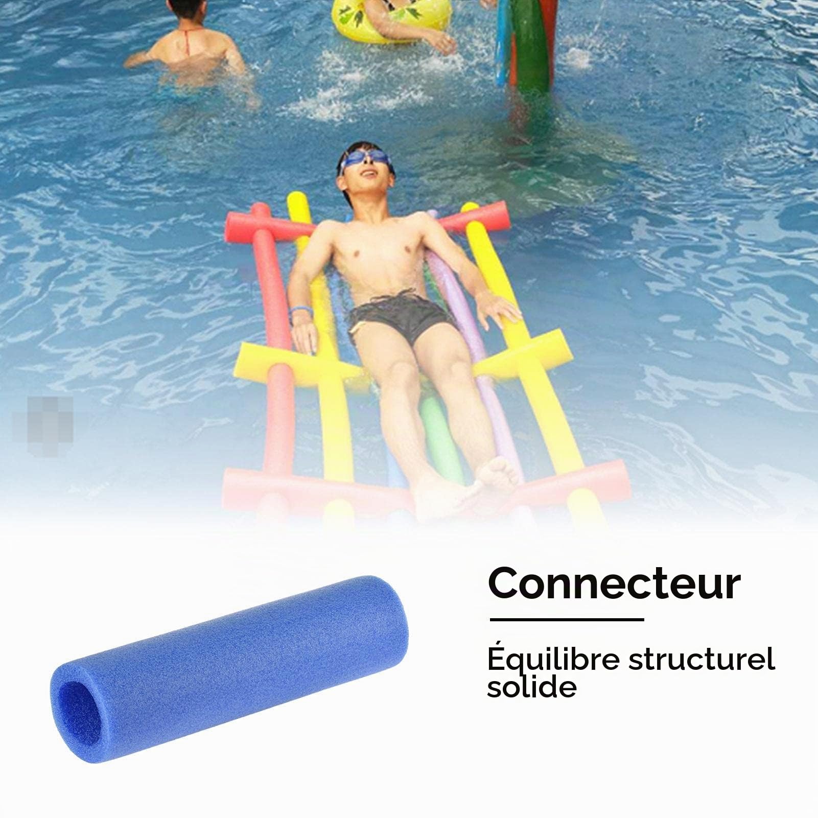 Nouilles de piscine en vrac, lot de 4 tubes en mousse flottante