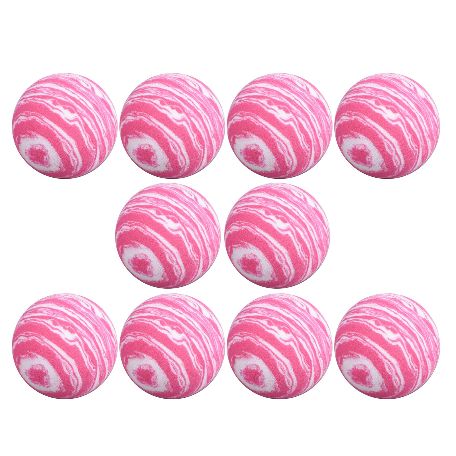Pinexi 10Pcs Soft EVA Elastic Balls for Indoor/Outdoor Practice Sponge Practice Balls Garden Training Balls