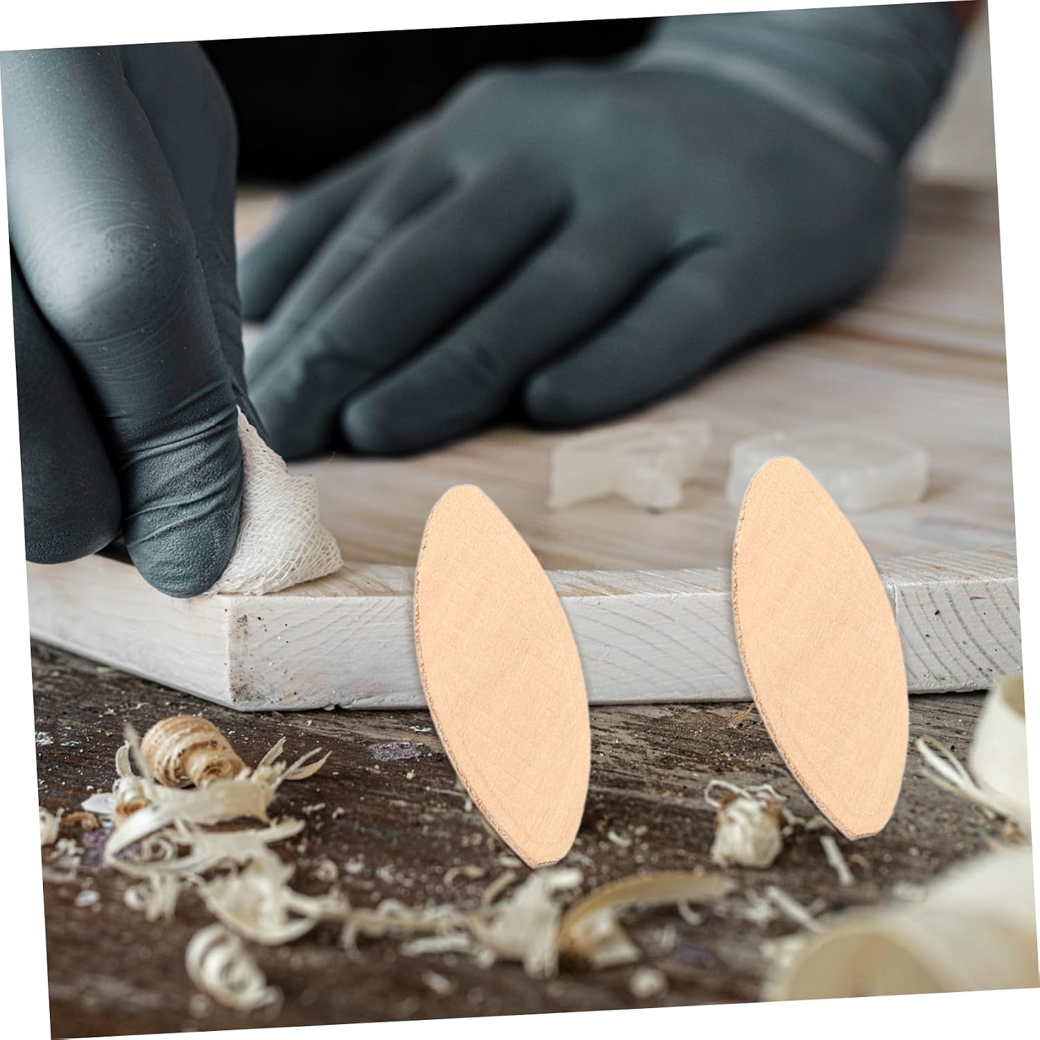 100pcs Wood Biscuit Joiner Tools Joiner Biscuits Plate for Woodworking Woodworking Accessories for Furniture Assembly