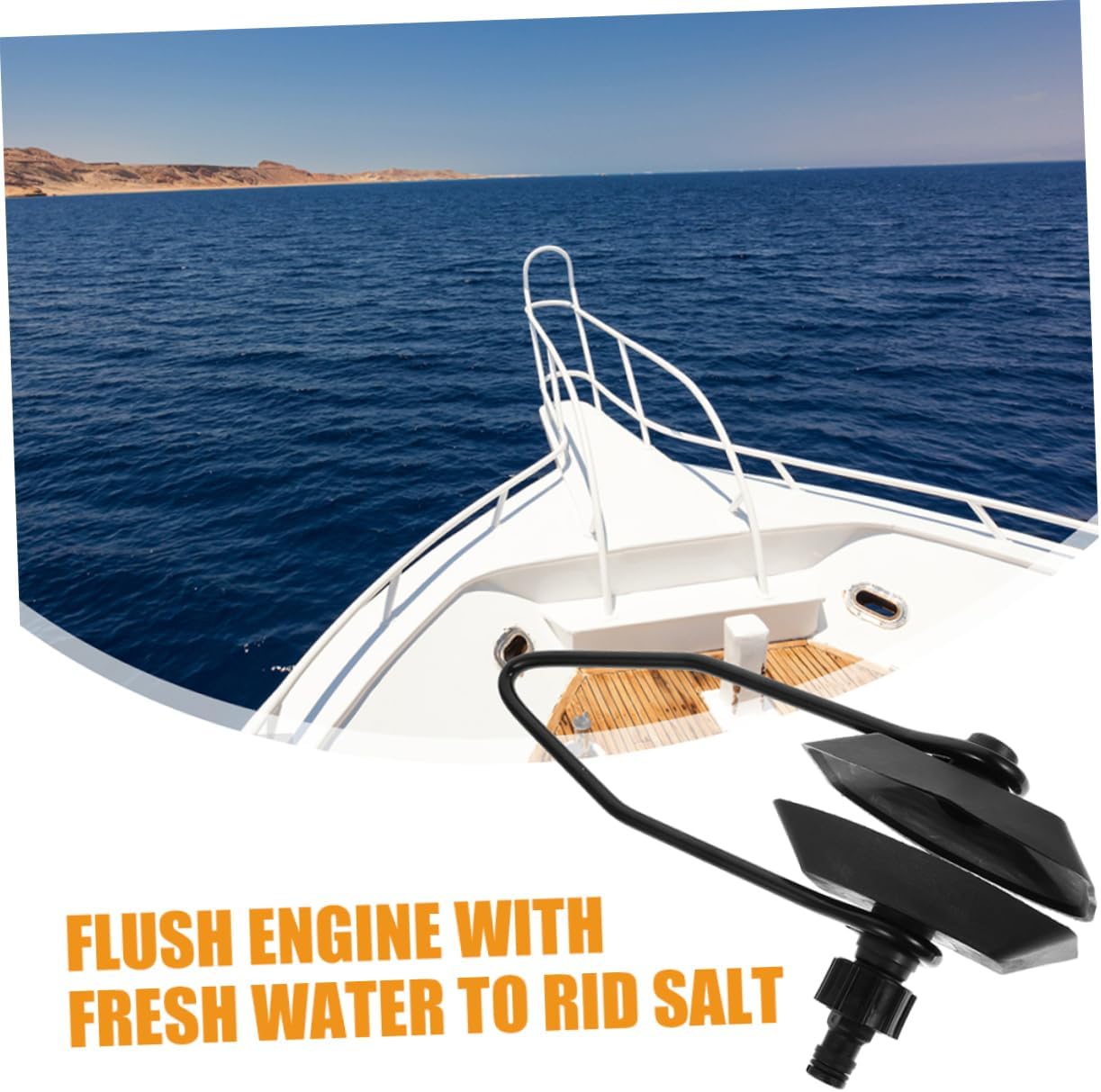 2pcs Boat Motor Water Flushers Outboard Engine Cleaner Easy to Use Motor Maintenance Tool for Thorough Engine Cleaning and Protection from Salt Debris