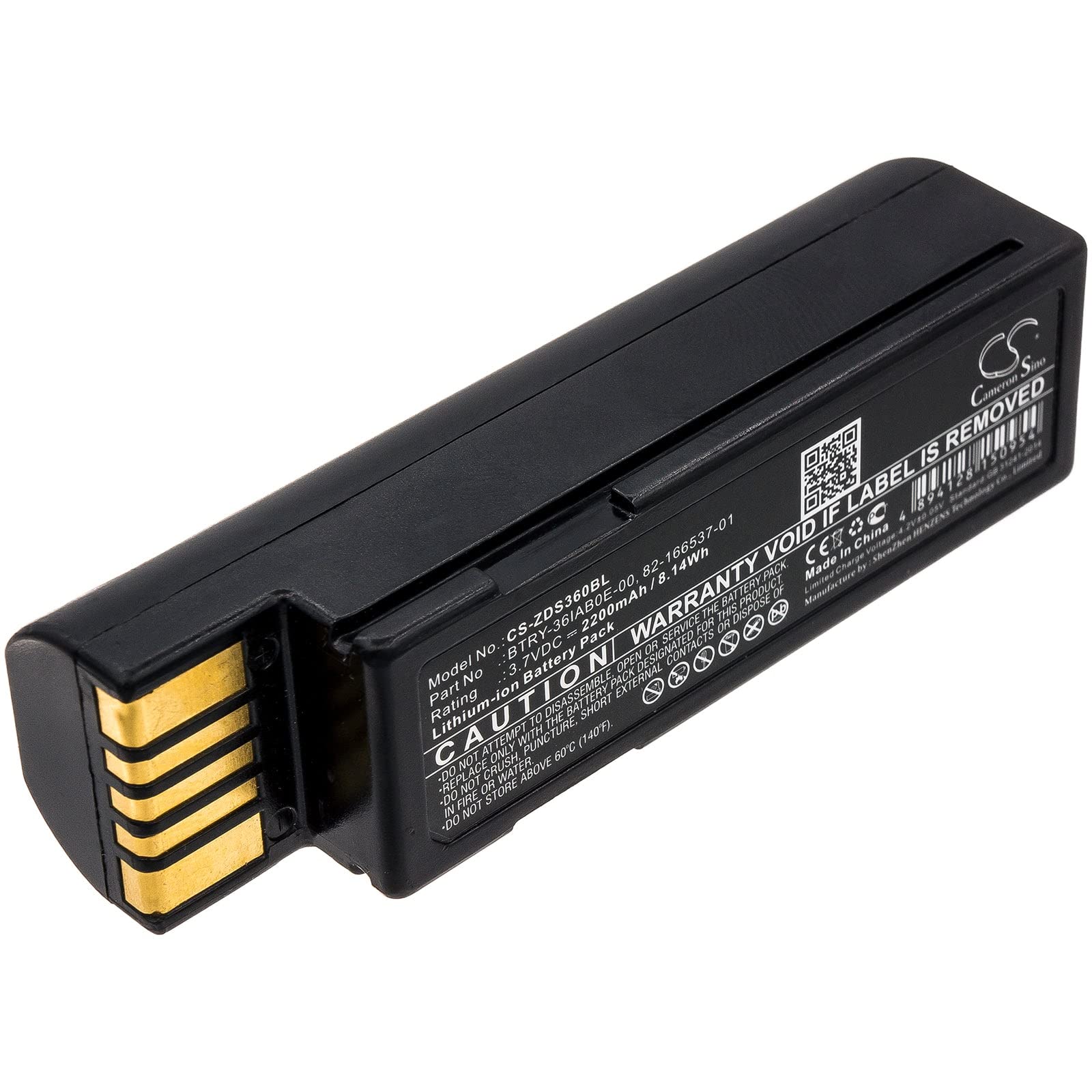 VI VINTRONS Battery for Zebra DS3600, DS3678, LI3600, LI3678, LS3600, LS3678, 82-166537-01, BTRY-36IAB0E-00,