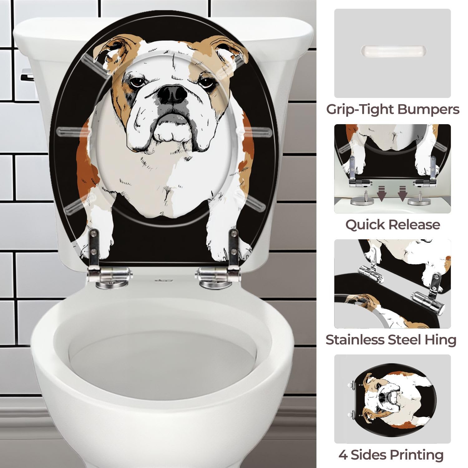 Asiento de inodoro de resina para baño doméstico