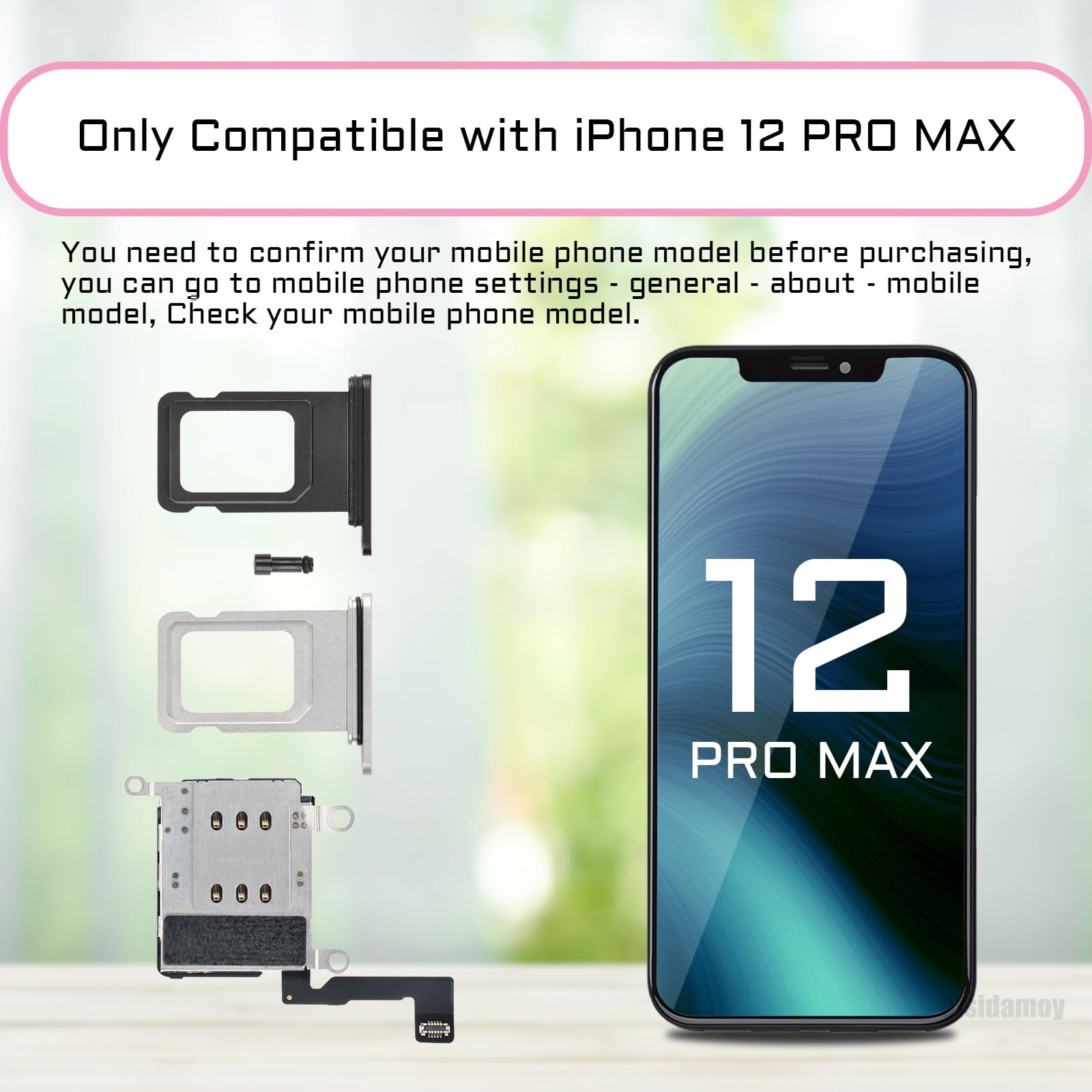 Amazon.com: Risidamoy for iPhone 12 PRO MAX Dual SIM Card Reader