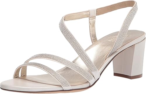 Naturalizer Womens Vanessa2 Rhinestone Embellished Strappy Heeled Sandal