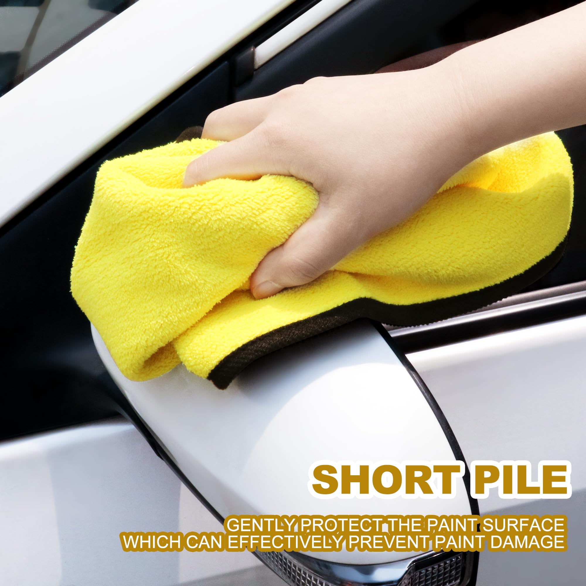 Sponge Edge Car Wash Sponges Healifty 4-Pack - Porous Edge Polishing Sponges For ...