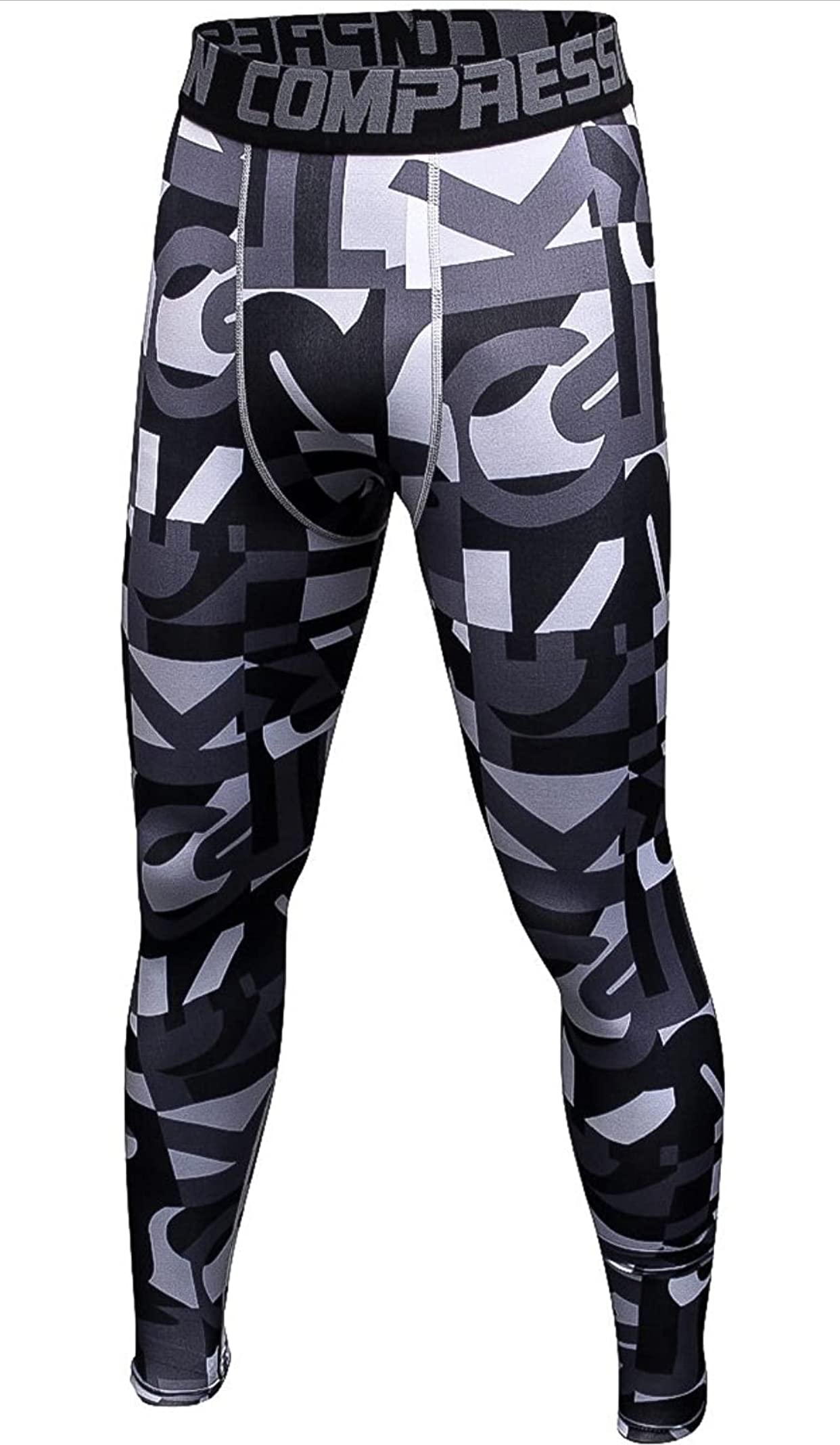 Ducomi VAN Leggings Uomo Compressione - Pantaloni Running e Yoga Elastici - Tight Fitness da Ragazzo - Abbigliamento Sportivo Leggero per Corsa, Palestra