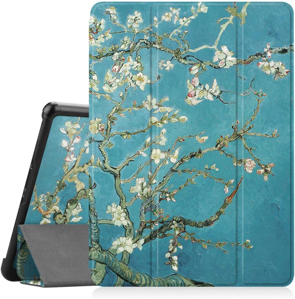 Fintie Slim Case for Samsung Galaxy Tab S4 10.5 2018, Blossom | SM-T830/T835/T837, Ultra Thin Tri-Fold Stand Cover, S Pen Holder, Auto Sleep/Wake