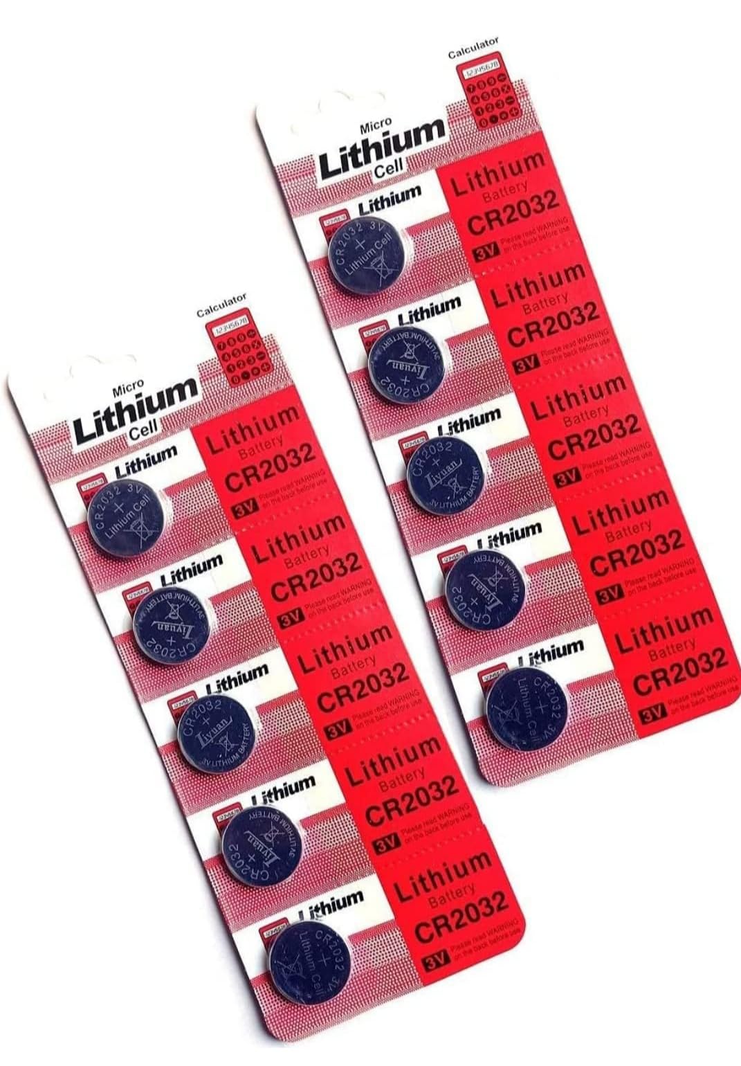 High Performance 10 Pieces Cmos 2032 Micro Lithium Cell Cr2032 3V Coin Battery Cmos Cell Cmos Battery Glucometers (Pack of 10)