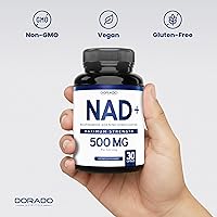 Vista 7 de Suplemento NAD (500 mg de 95% de NAD+ puro por porción), suplemento NMN, soporte de ribósido de nicotinamida NAD