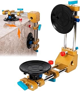 Kweetle 90 Degree Stone Seam Setter with 2 pcs 6 inch Vacuum Suction Cups for Seam Joining Leveling, Right Angle Professional Solid Countertop Installation Tool for Granite, Stone, Marble, Slab