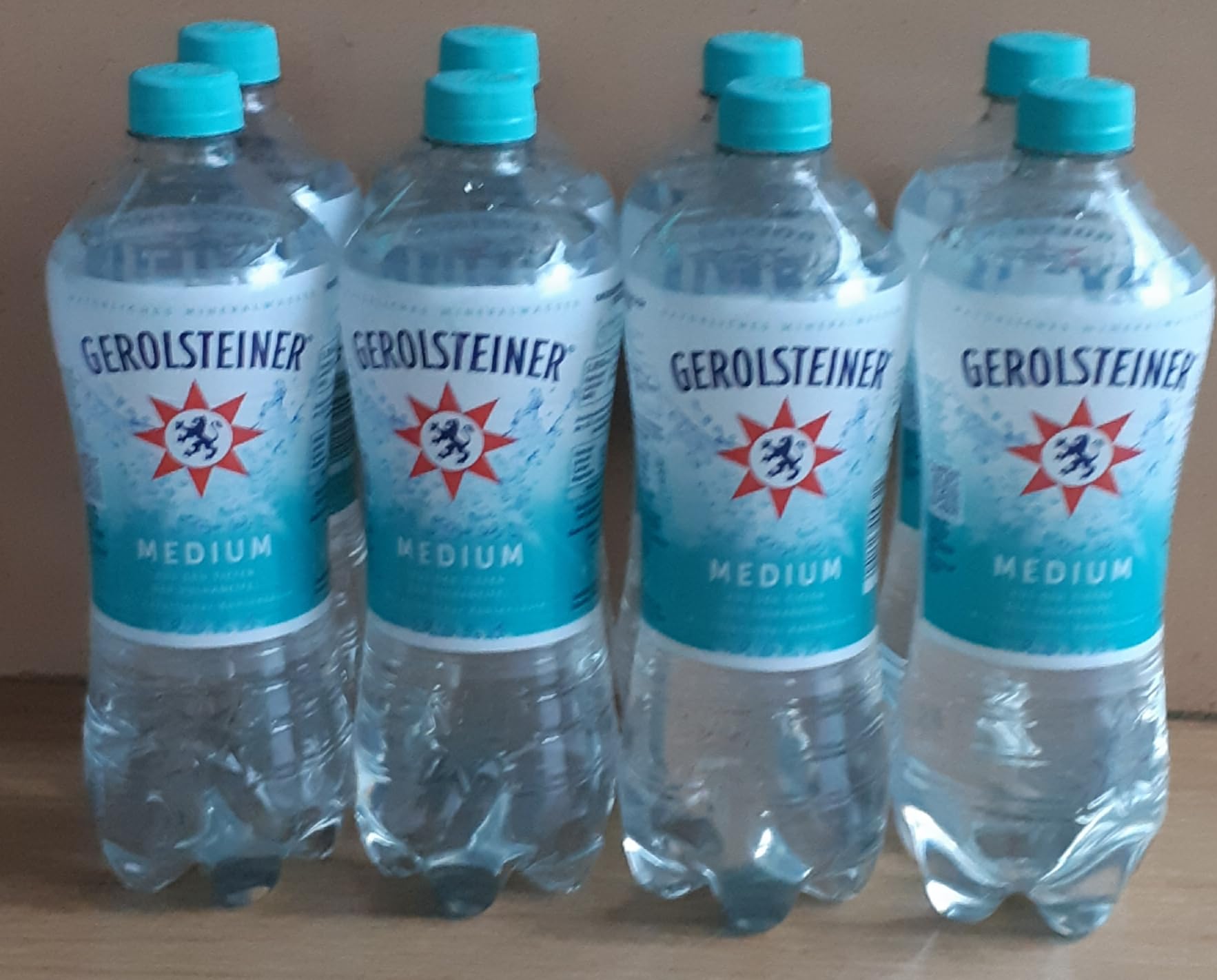 Medium Mineralwasser von Gerolstein,8 Flaschen x 0,75l, mit Einwegpfand