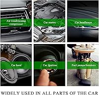 Vista 5 de Yourkar 4 relés de CA para automóvil, G8HL-H71-12VDC, 4 pines de CA y relés de arranque, relés de arranque de múltiples relés de potencia para luces