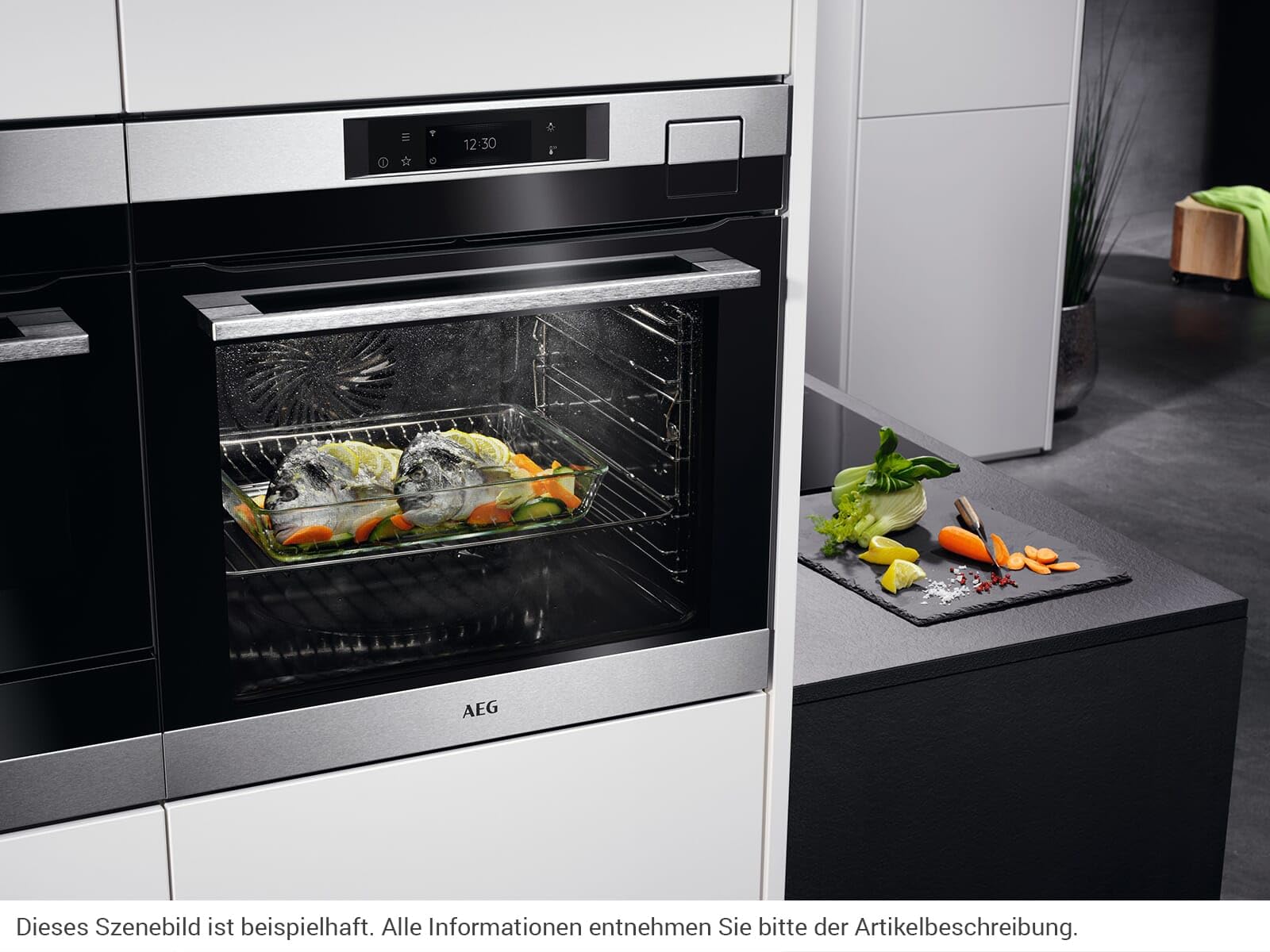 AEG BSK792280M Dampfbackofen Serie 9000 SteamPro SousVide Edelstahl mit Antifingerprint, A++