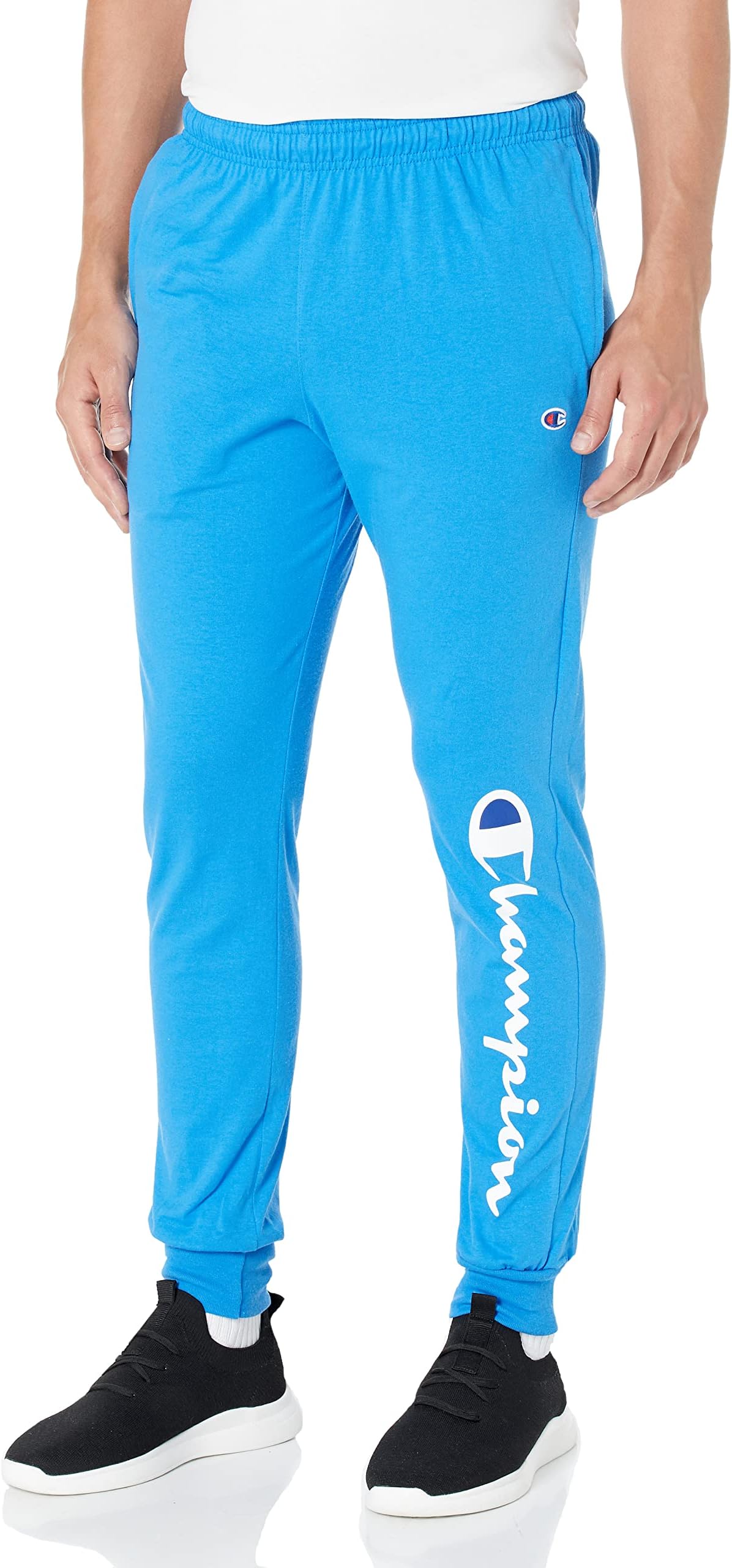 Champion Men's Joggers, Everyday Cotton, Lightweight Lounge Knit Pants for Men, 31"