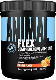 ANIMAL Flex Comprehensive Joint Care - 4 Unique complexes for Joints, Bones, and Cartilage - with Vitamins A and E, glucosamine, Flaxseed Oil, and hyaluronic Acid - Orange, 369g