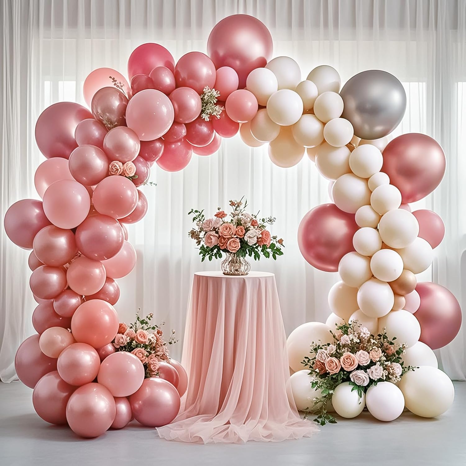 White Sand Balloons 12 inch,70pcs Sand White Latex Party Balloons for Boho Wedding Birthday Baby Shower Decorations