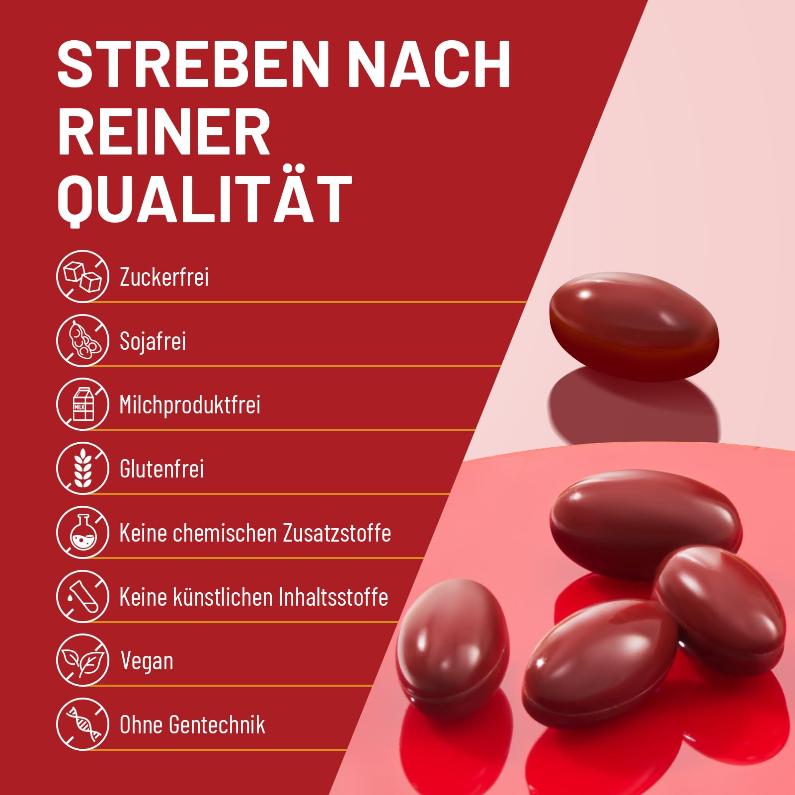 Liposomales CoQ10 Ubiquinol 1000 mg– Aktive Form, Hochdosierte Coenzym Q10 Kapseln– Ohne Gentechnik, Soja & Gluten, Vegan, Leicht zu Schlucken, 60 Weichkapseln