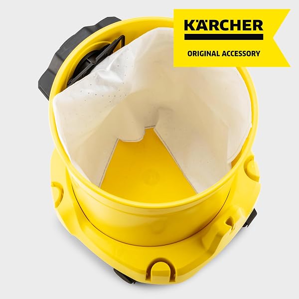 Kärcher Sacchetti Filtro In Vello Compatibili con Aspiratori Solidi Liquidi WD 2 e WD 3 - 2