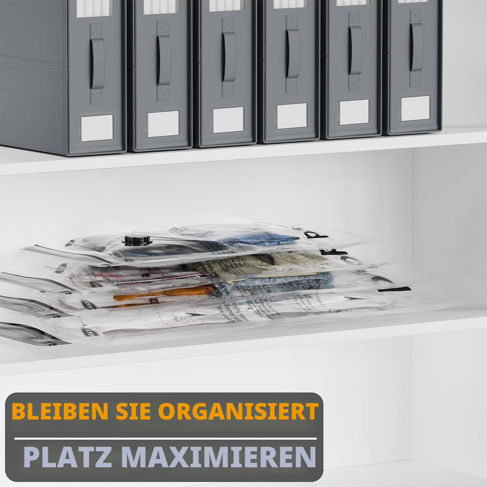 SpaceAid Vakuum-Aufbewahrungsbeutel mit elektrischer Luftpumpe, platzsparende Versiegelung, Kompressionsbeutel für Bettdecken, Decken, Kissen, Bettwäsche, Kleidung (4 Jumbo/4 groß/3 mittel/3 klein)