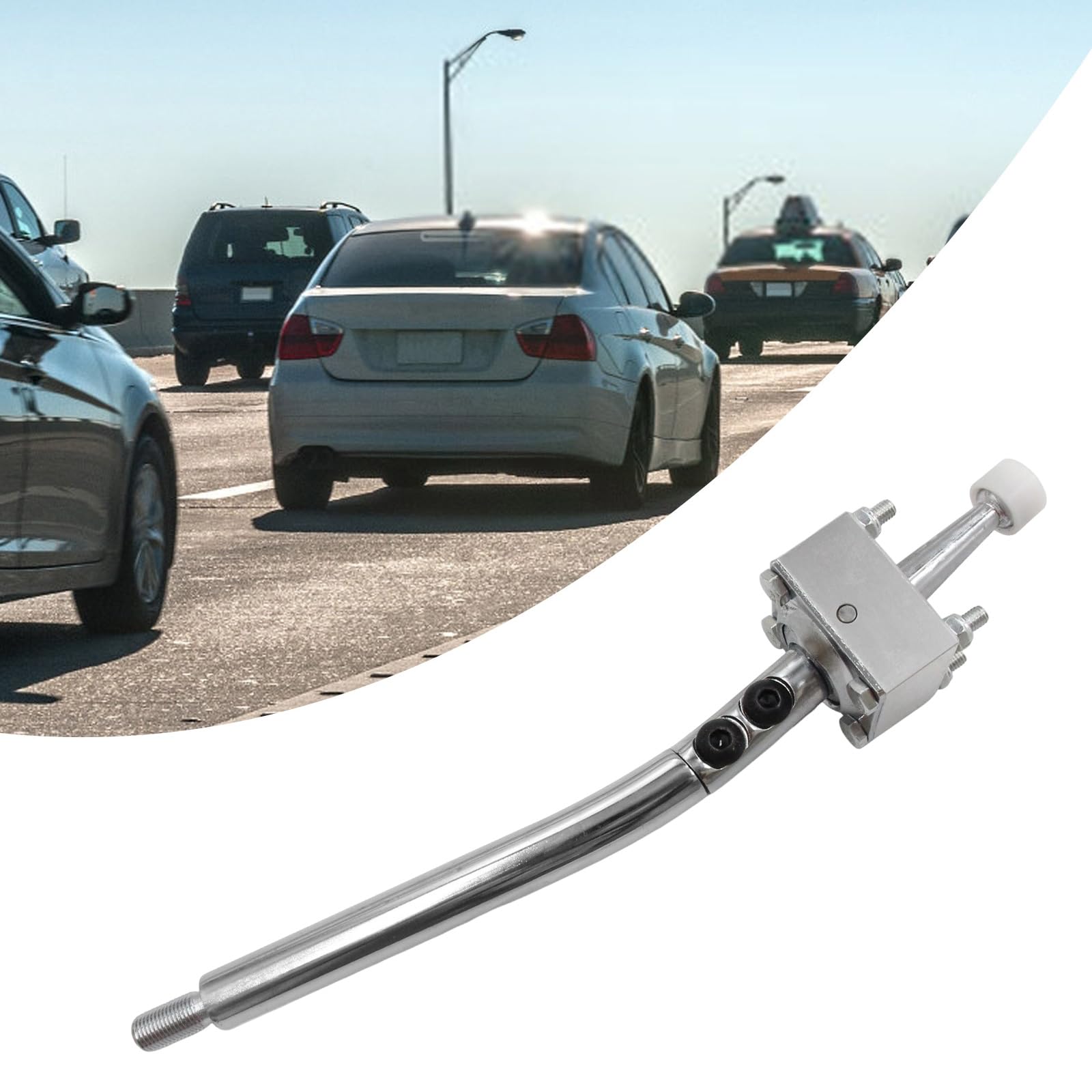 Sostituzione Cambio Manuale in Pezzo Singolo, Gruppo Cambio in Metallo per Riparazione Trasmissione a Corsa Corta, Design Curva con estremità filettata Gruppo ingranaggio Cambio Manuale,