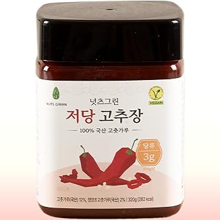 The Joah Premium Low Sugar Gochujang - Authentic Korean Chili Paste - Gluten Free, Vegan, Non-GMO, No Corn Syrup - Wholesome Fermented Hot Sauce for Bibimbap, Tacos, & Marinade - 11.2 oz (320g)