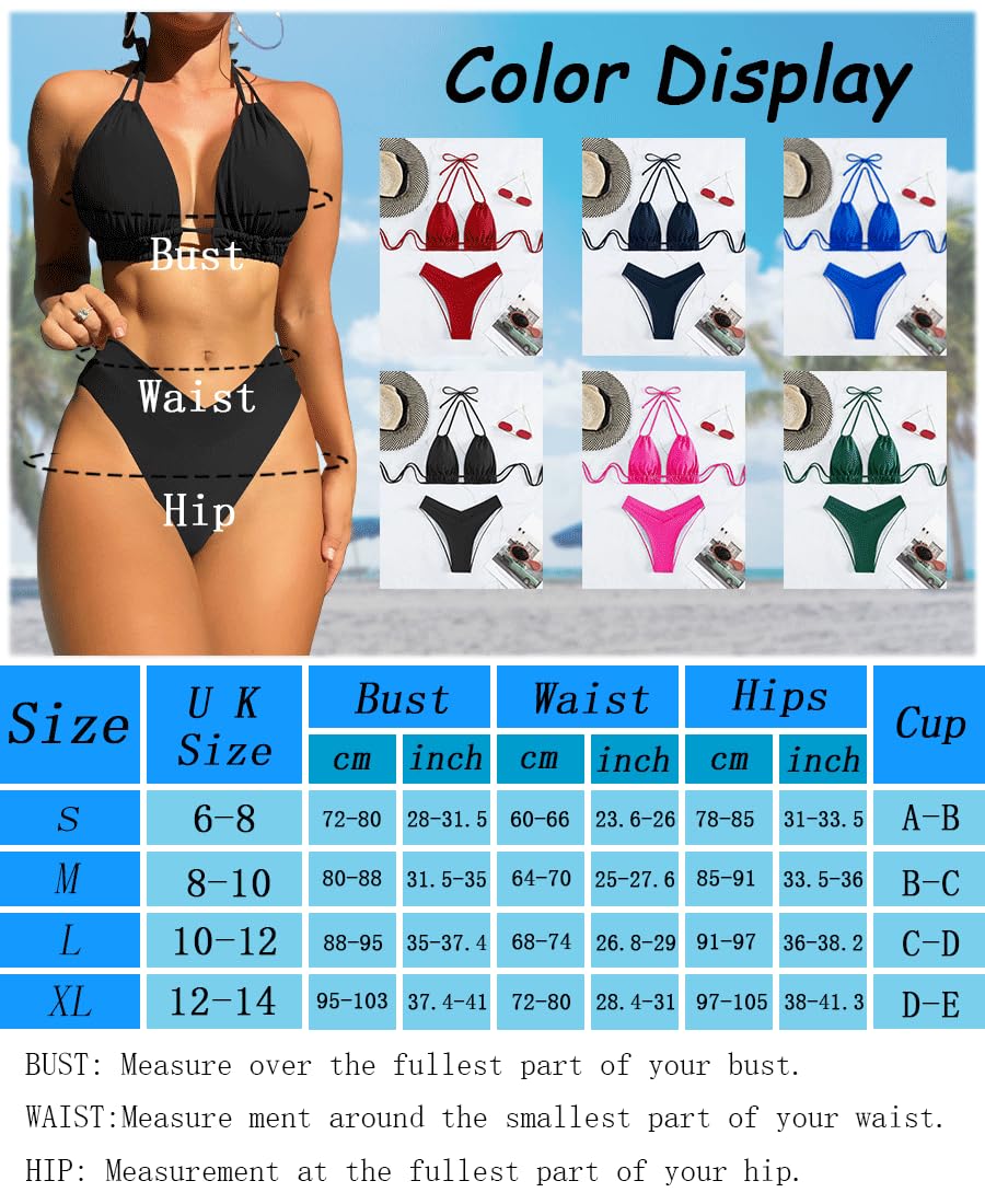 Costume Donna Due Pezzi Mare Bikini da Bagno con Top Triangolo Coppe Estraibili e Slip Vita Alta Sgambata Fantasie Vivaci Maioliche e Fiori di Sicilia Triangolo Imbottito