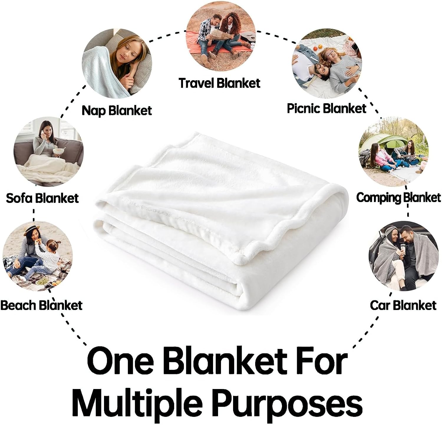 Colorful Rainbow Throw Blanket 50x60 in, Fluffy Cloud Design Blankets for Couch Bedroom Living Room Indoor Decor, Lightweight Soft Cozy Bedding Birthday Gift for Kids Boys Adults