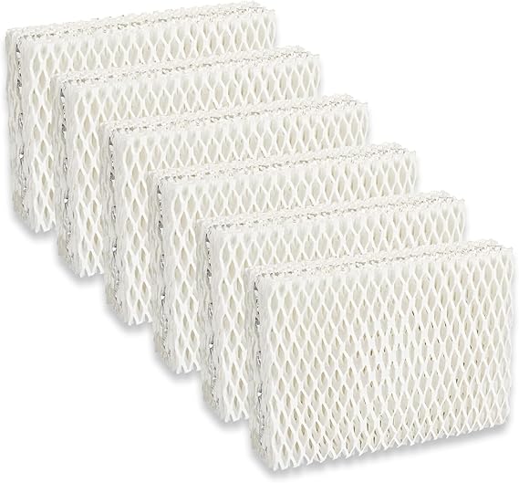 kakofaci 6 Pack WF813 Humidifier Filters Replacement Compatible with Equate EQWF813 PCWF813 Relion RCM832 RCM-832N Protec RWF813 EQ-2119-UL PCCM-832N Cool Mist Humidifiers Wick Filter