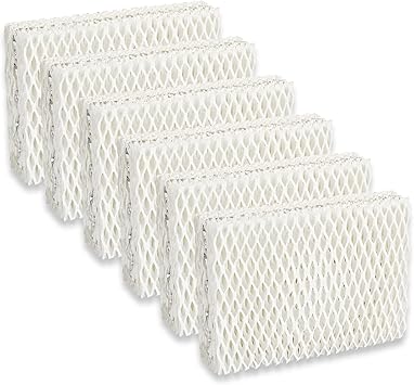 kakofaci 6 Pack WF813 Humidifier Filters Replacement Compatible with Equate EQWF813 PCWF813 Relion RCM832 RCM-832N Protec RWF813 EQ-2119-UL PCCM-832N Cool Mist Humidifiers Wick Filter