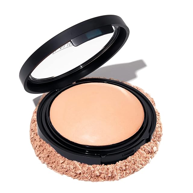 LAURA GELLER NEW YORK Baked Double Take Powder Foundation - Fair - Buildable Medium to Full Coverage -