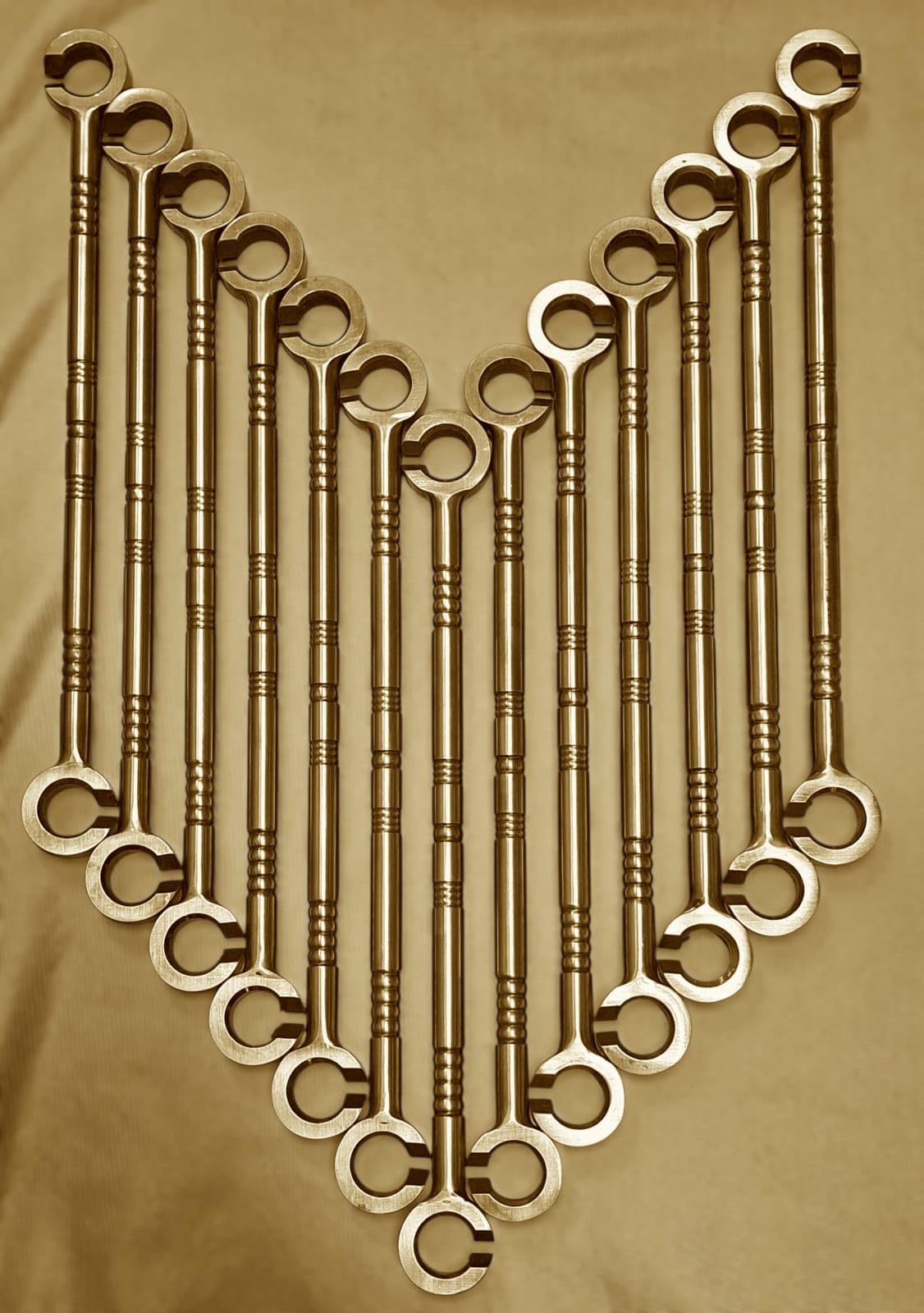 28PCS Brass Finish Swing Extension Rod 12mm Pure Stainless Steel Jhulla Rod for Hammock, Patio, Punching Bag – Heavy-Duty 500KG Capacity, Antique Finish Swing Rod-image-37
