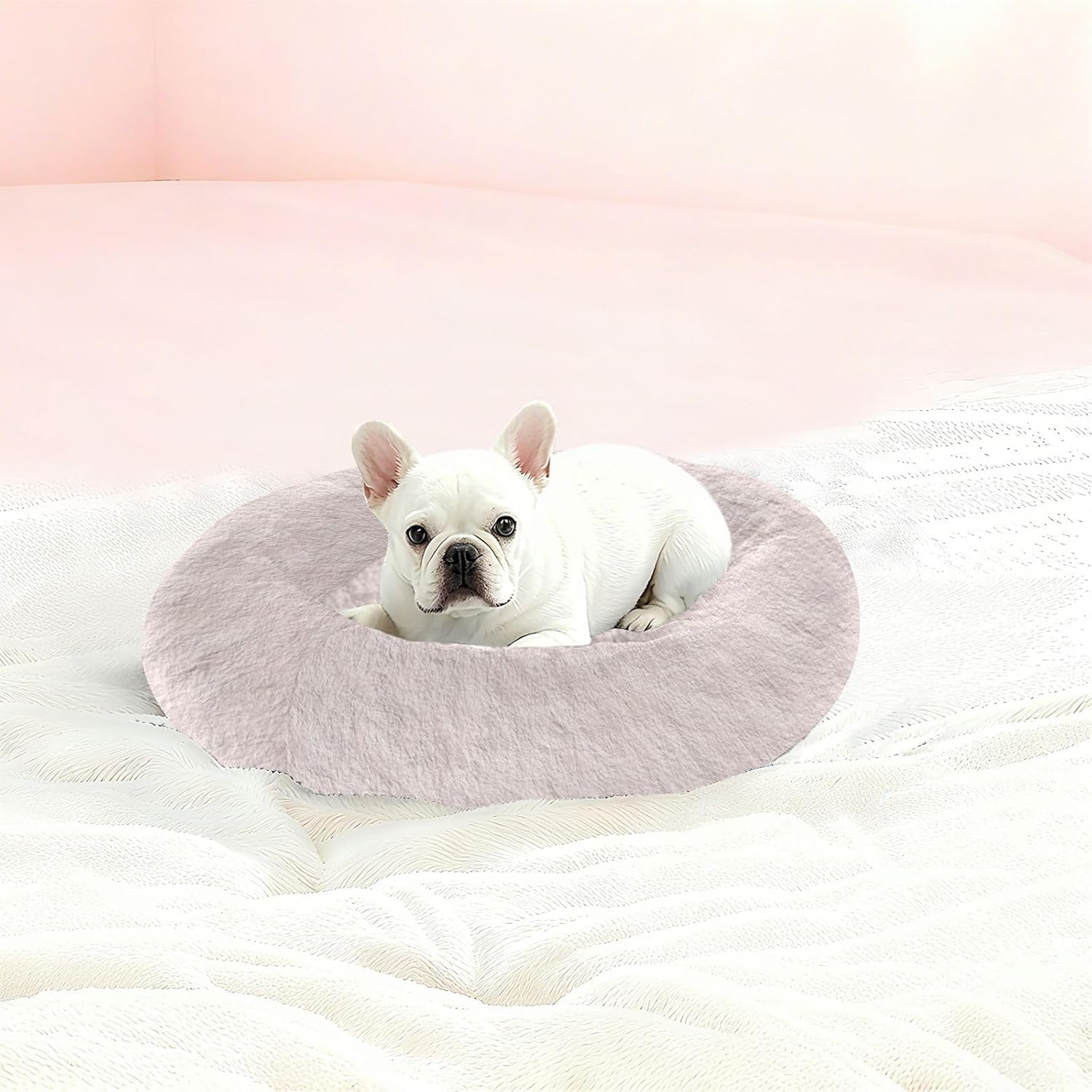 Pink Removable Washable Pillow Bed Small Size Pet Bed Dog Sleeping Bed