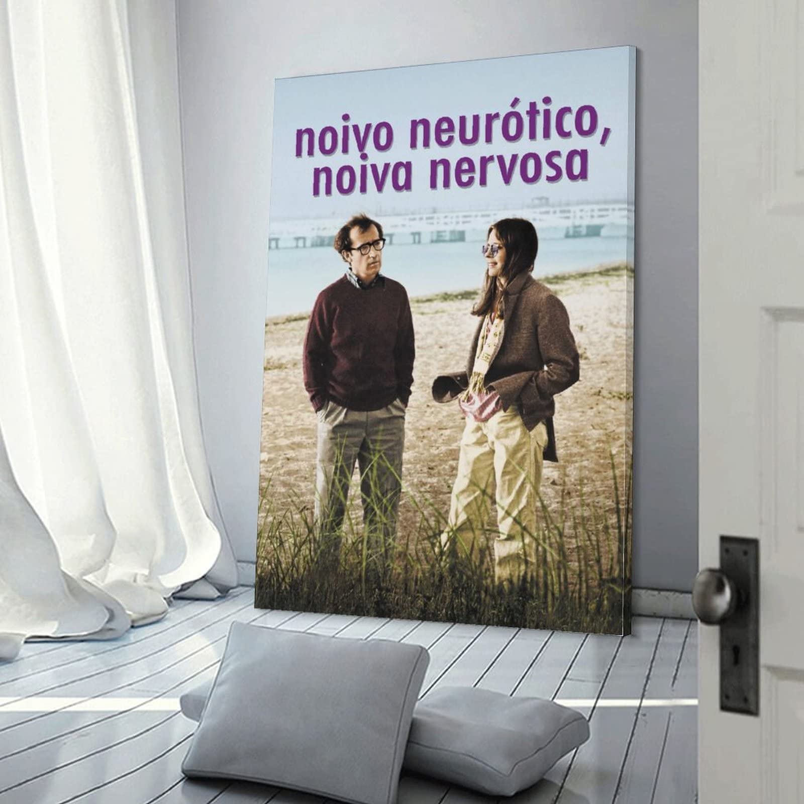 Annie Hall - Poster con film commedia su tela, decorazione da parete, per soggiorno, camera da letto, 60 x 90 cm