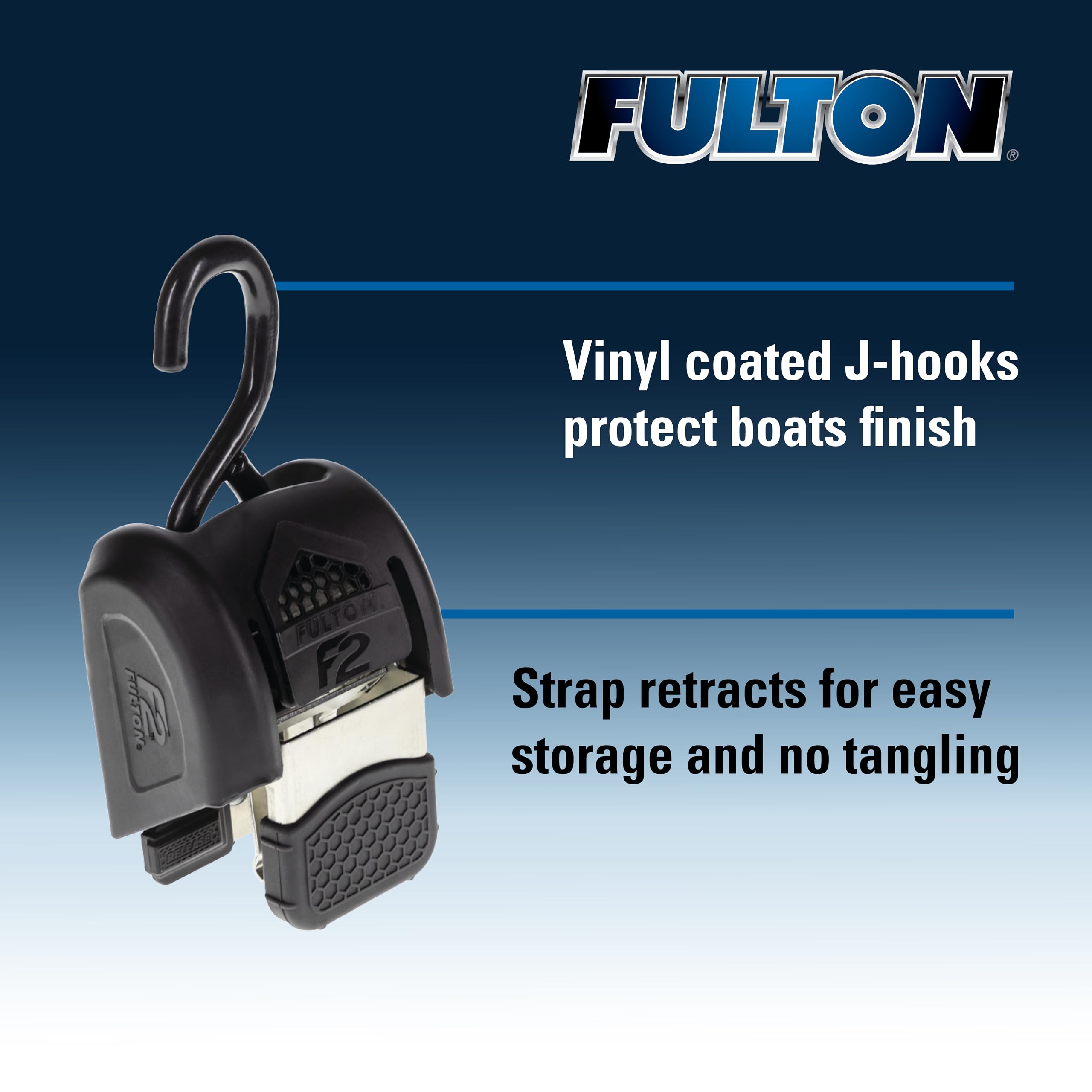 Amazon.co.jp: Fulton 2062100 格納式トランサムタイダウン ステンレス