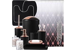 Complete Bathroom Sets with Shower Curtain and Rugs and Accessories