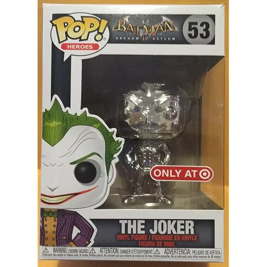 Funko Pop! Batman Arkham Asylum The Joker Metallic Black Target Exclusive