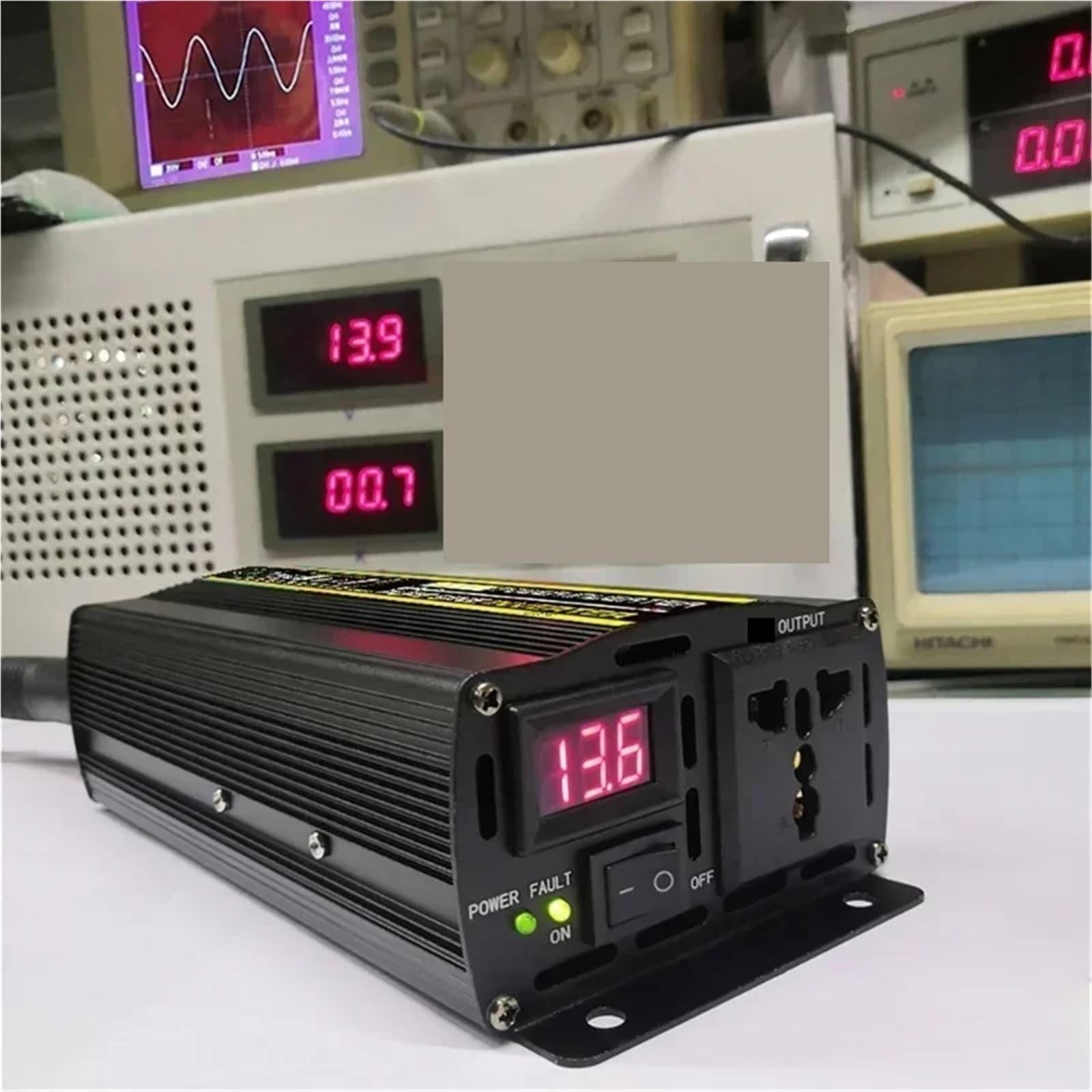 Inverter, Trasformatore Di Conversione Tensione Con Inverter A Onda Sinusoidale Pura Da 12/24 V A,per Auto,Camion, Camper