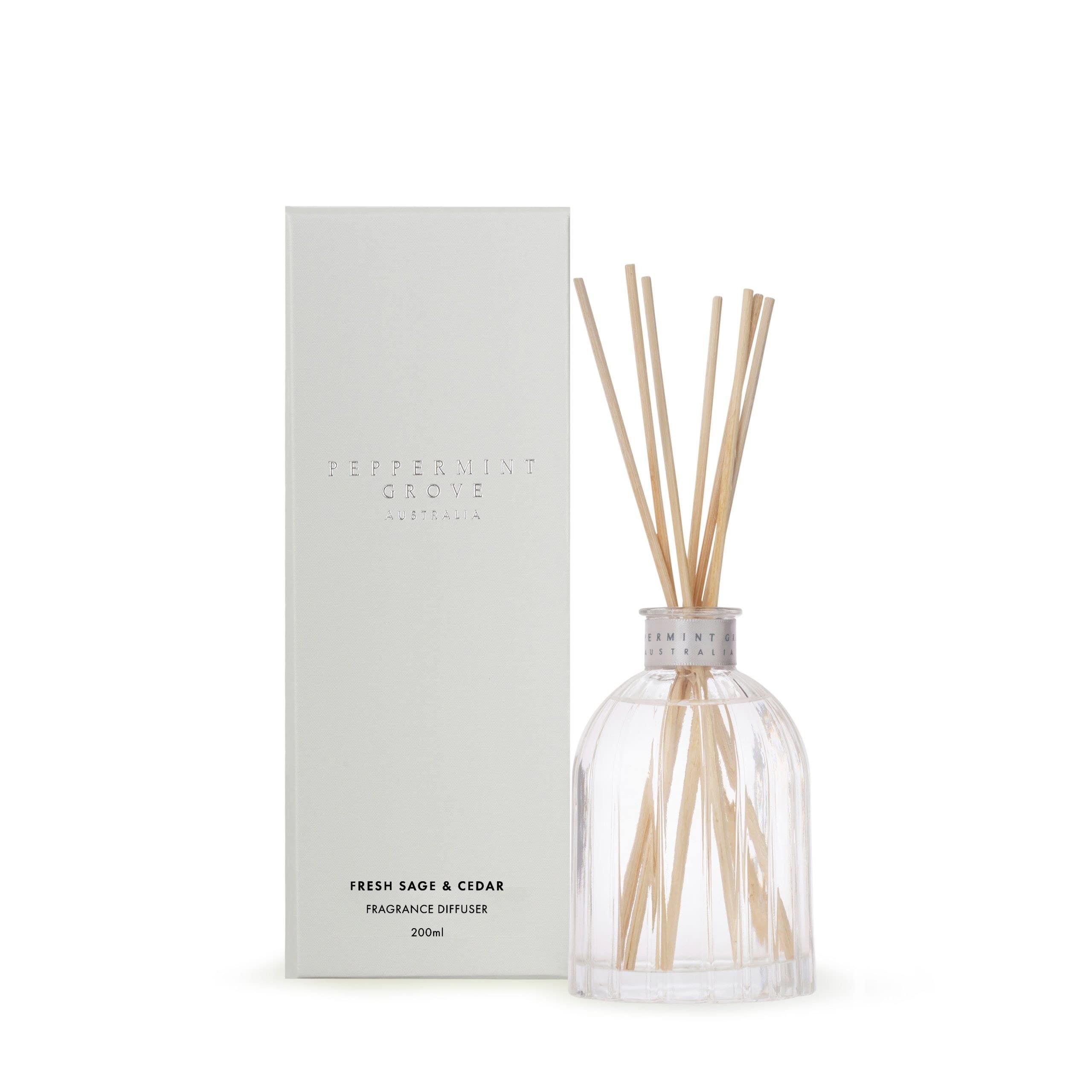 Pepperming Grove Fresh Sage and Cedar Reed Diffuser 200 ml