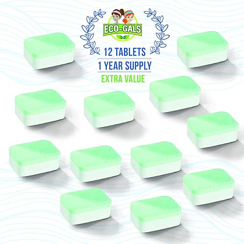 Miniatura 4 de Scrubz & Swirlz - Paquete de limpiador de lavadora y lavavajillas sin perfume, suministro de 1 año más organizador magnético para lavavajillas