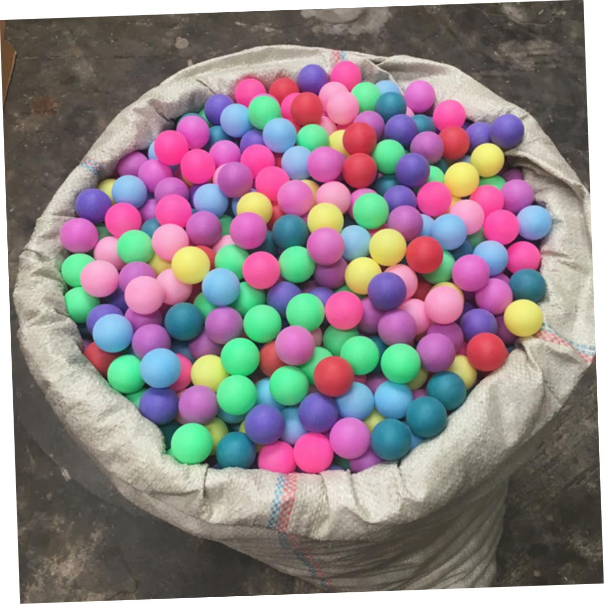 Toddmomy 40mm Plastic Pong Balls 100pcs Mixed Colors Ideal for Pong Game Raffles Ktv and Parties