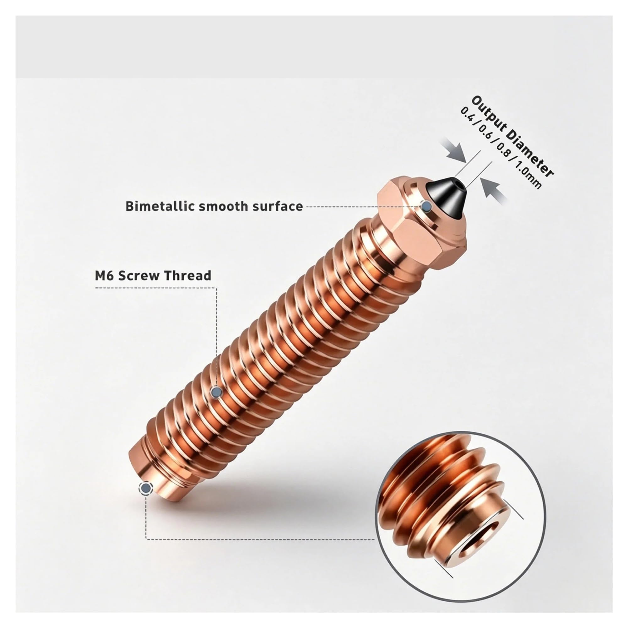 Buse bimétallique, compatible for ELEGOO