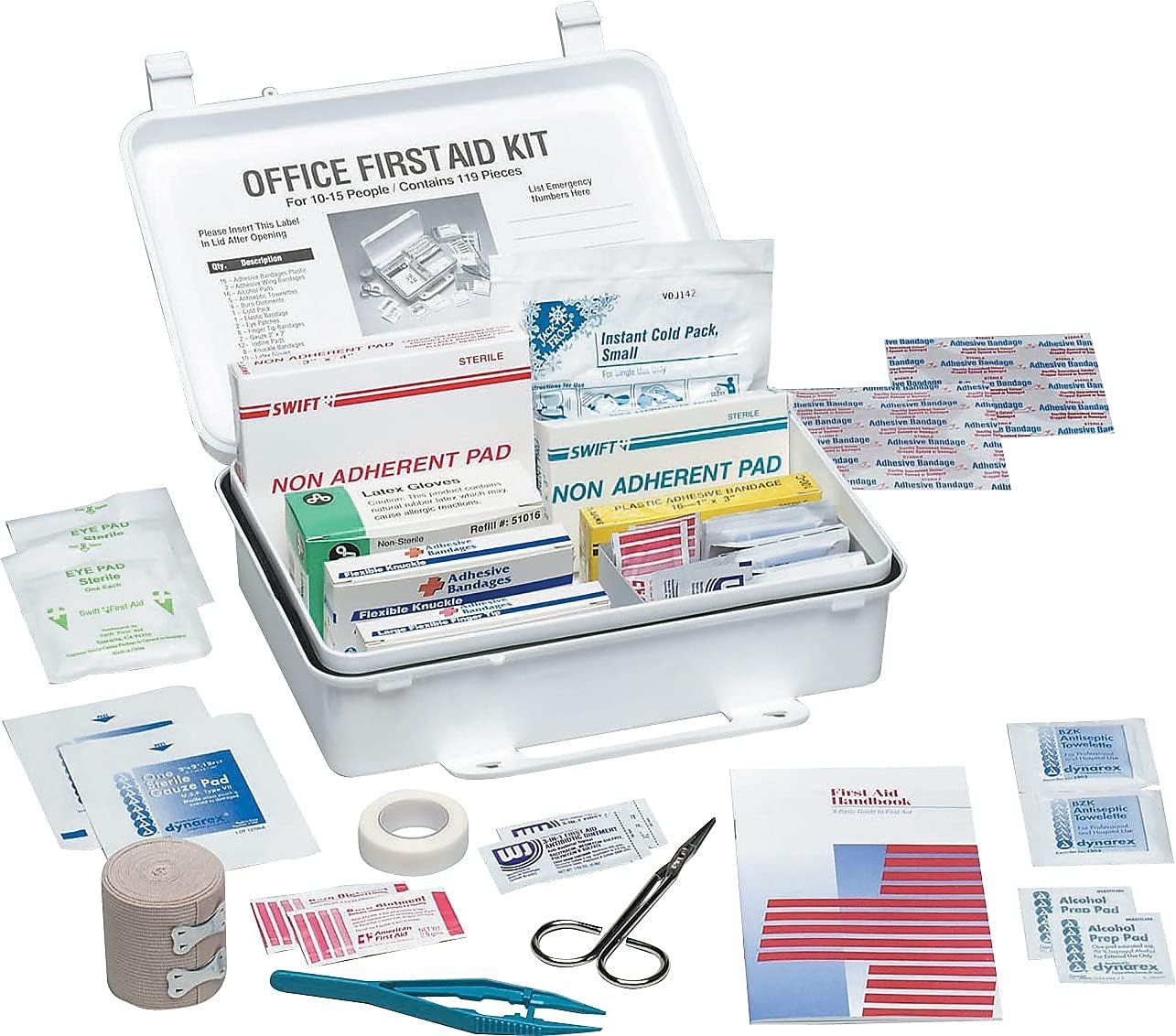 PhysiciansCare 60002 Office First Aid Kit, for Up to 25 People, 131 Pieces/Kit