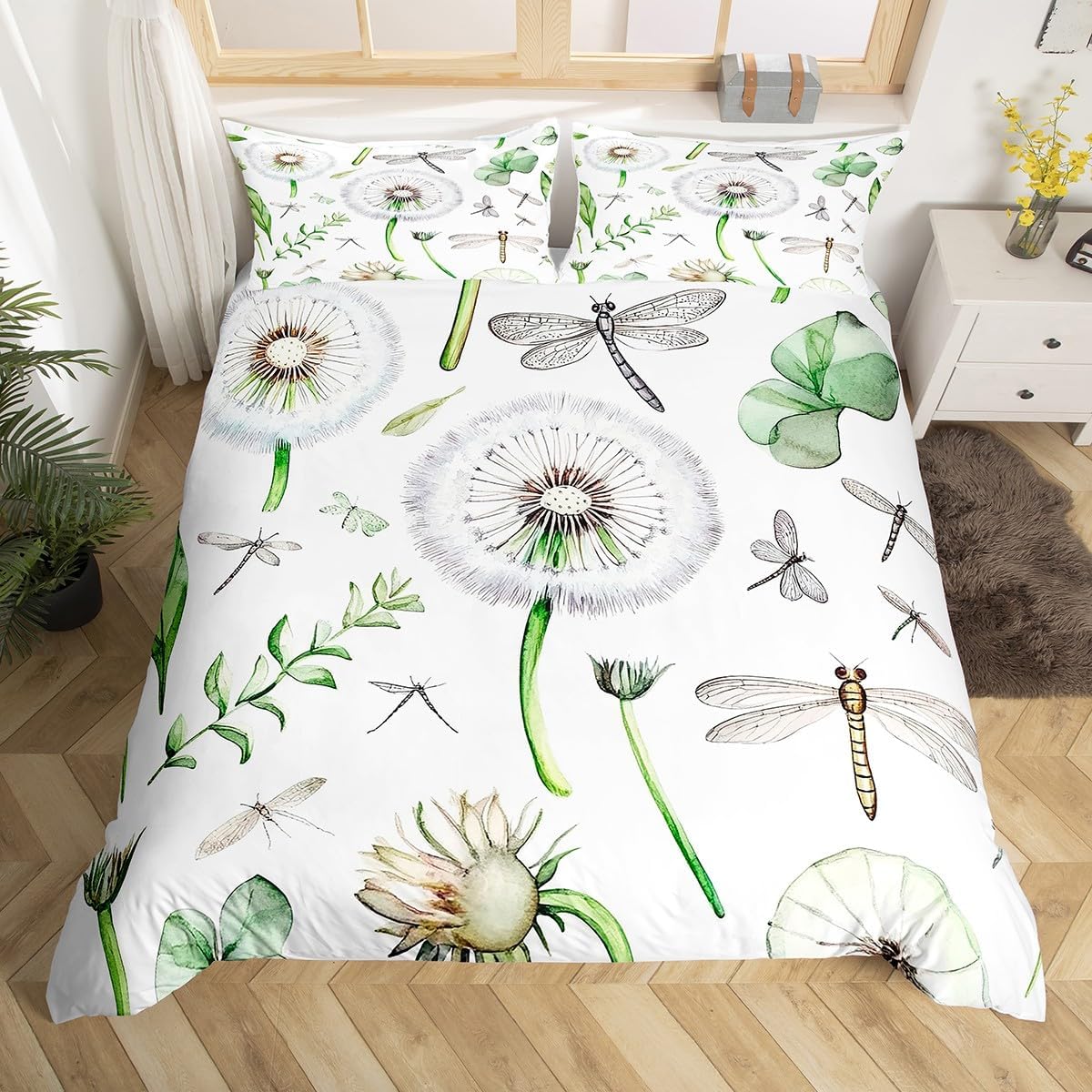 Feelyou Camouflage Bedding Set for Kids Boys Girls Camo Comforter Cover Set Camouflage Print Duvet Cover Bedroom Decor Military Style Green Bedspread Cover Twin Size Bedding Collection 2Pcs