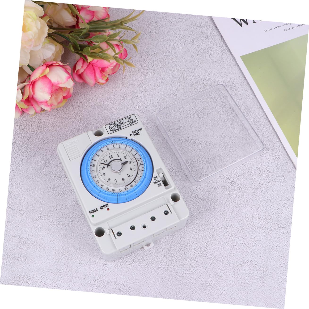 Mechanischer Timer 110-230vac 16a aus Pc, Weiß für Küche