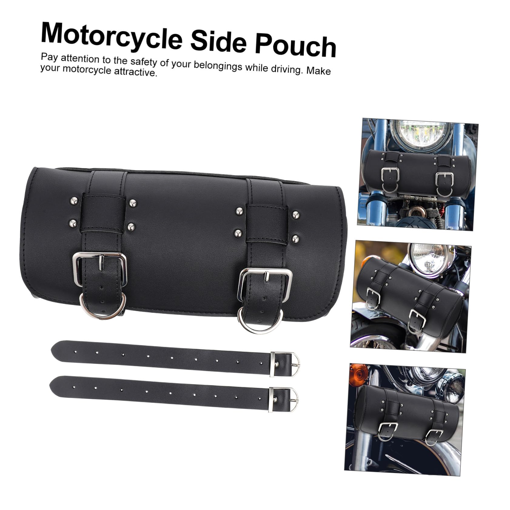 PRETYZOOM 1Pezzi Borsa Da Nera Sacchetto Manubrio Per Stoccaggio Accessori e Utensili Resistente All Usura e Strappi Per Condizioni Meteo Difficili