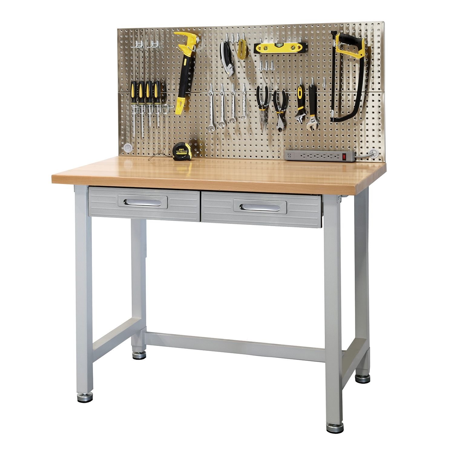 Seville Classics UltraHD Stainless Steel Pegboard Workcenter product thumbnail 3
